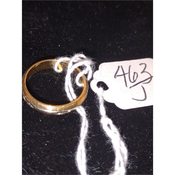 LADIES 14K TWOTONE WEDDING RING