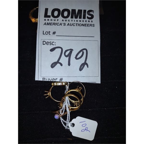 Sales lot of   14K Antique Rings (Approx 10 Grm Wght )