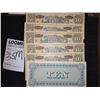 Image 1 : CONFEDERATE $10.00 BILLS X 6