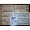 Image 1 : CONFEDERATE $5.00 BILLS X 7 PCS