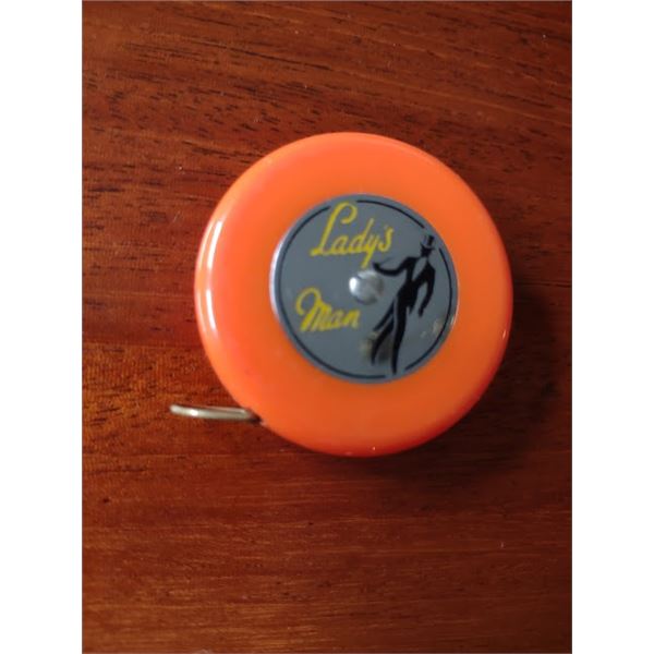 UNUSAL  METAL POCKET TAPE / LADIES MAN TAPE MEASURE