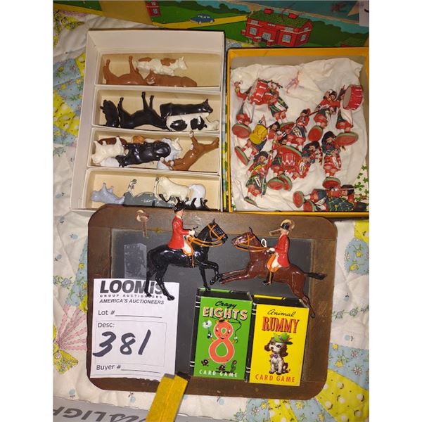 LARGE SALES LOT OF SMALL ANTIQUE TOYS , ALL LIKE NEW