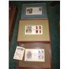 Image 1 : S/3 FRAMED COLLECTORS STAMPS