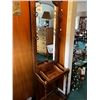 Image 1 : Vintage Wood Hall Stand w Mirror