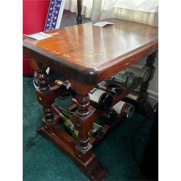 WOOD WINE TABLE