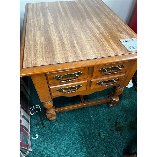 WOOD END TABLE