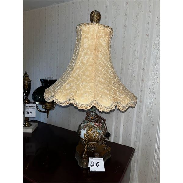 Beautiful Antique Blown Glass Lamp