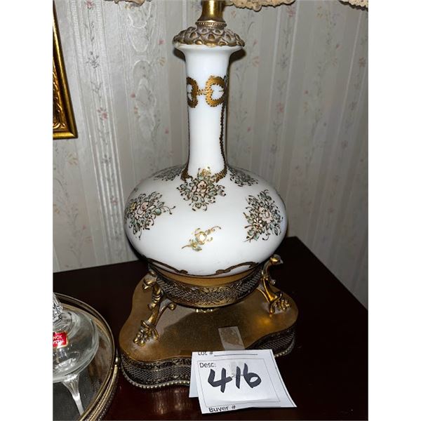 Unusual Glass Antique Lamp