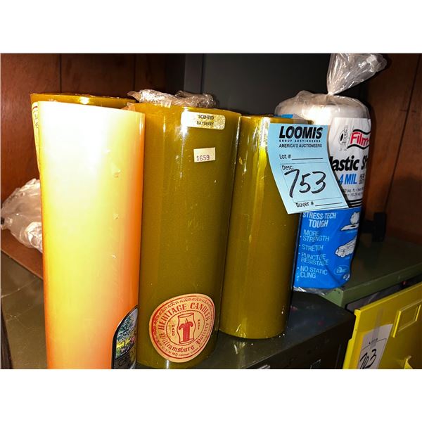 3X9 PILLAR CANDLE LOT
