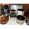 Image 1 : ANTIQUE CROCKS & KITCHEN GOODS