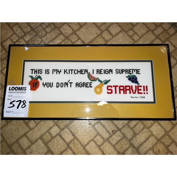 FRAMED KITCHEN ART