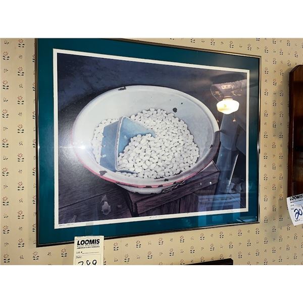 FRAMED SIGNED STILL LIFE (ANTIQUE )