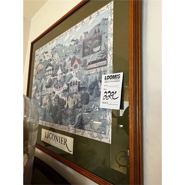 LIGONER FRAMED ART IN DINING ROOM