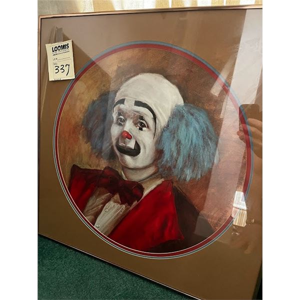 FRAMED CLOWN ART