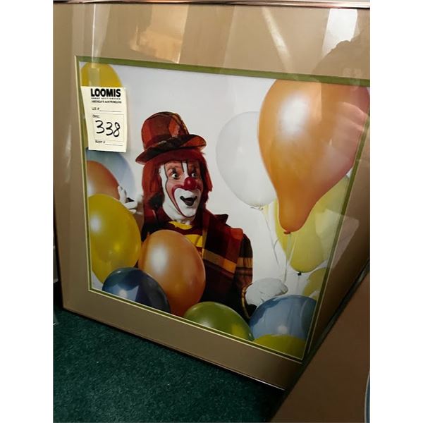 FRAMED CLOWN ART