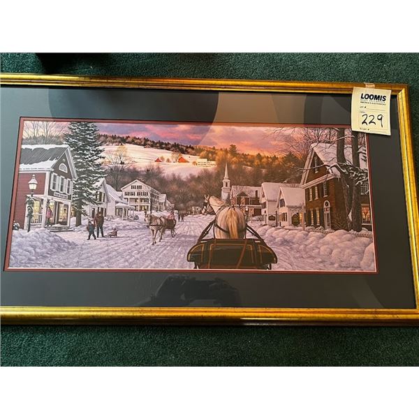 BEAUTIFUL SIGNED WINTER VILLAGE