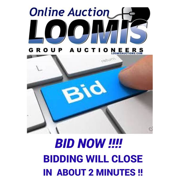 LAST CALL !!! BID NOW !! BIDDING IS STARTING TO CLOSE OUT !!