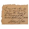 Image 1 : George Washington Signed Note. GFA Authenticated