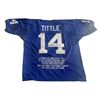 Image 1 : Y.A. Tittle Signed Jersey PSA DNA