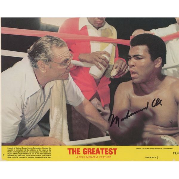 The Greatest Muhammad Ali Signed Mini Lobby Card
