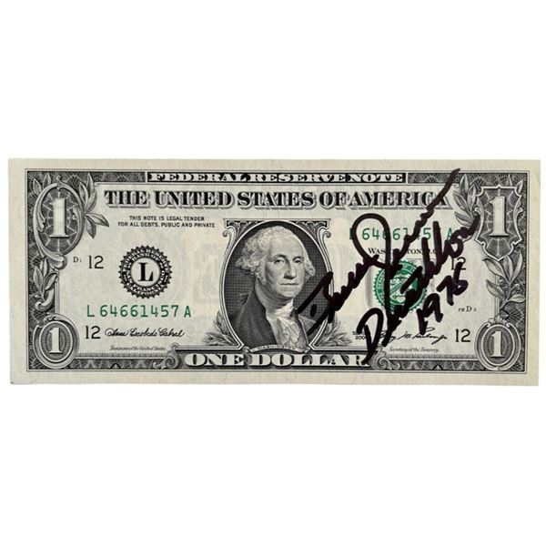Bruce Jenner Decathalon 1976 Signed Dollar Bill