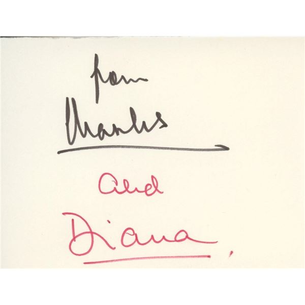 Prince Charles and Princess Diana Signature Cut