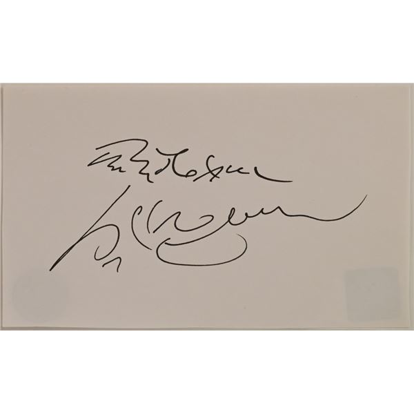 Dalai Lama Original Signature