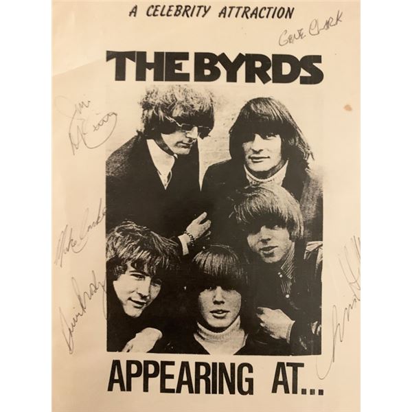 The Byrds Signed Poster