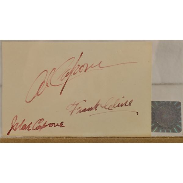 Al and Mae Capone Original Signatures