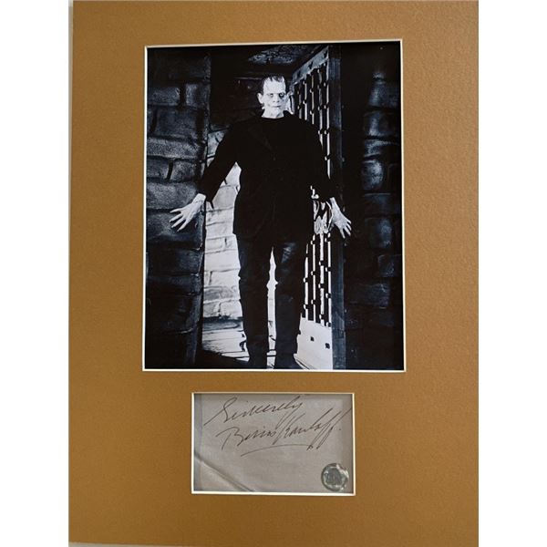 Boris Karloff Signature Cut GFA Authenticated