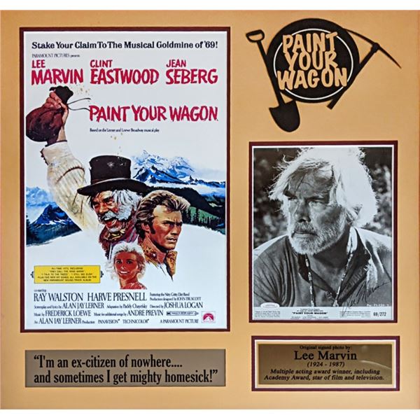 Lee Marvin Paint Your Wagon Signed Photo Collage