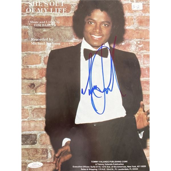 Michael Jackson Signed Sheet Music A.A.U. Auth.