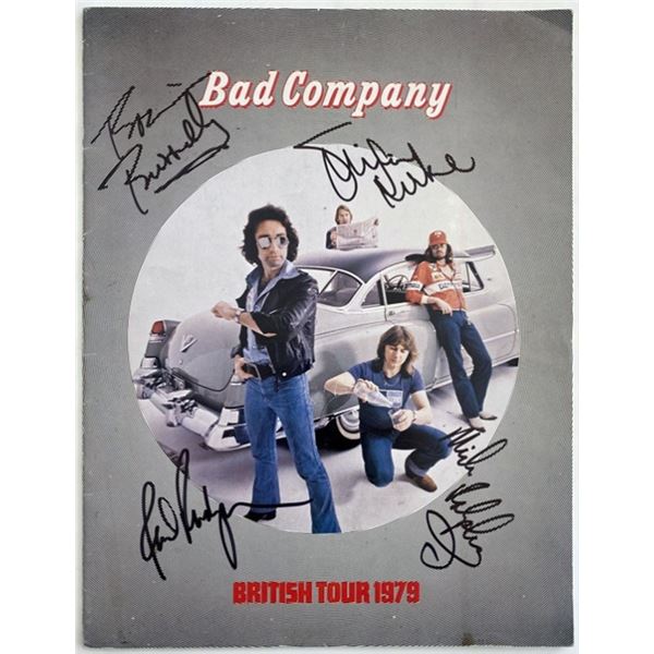 Bad Company Signed 1979 British Tour Book