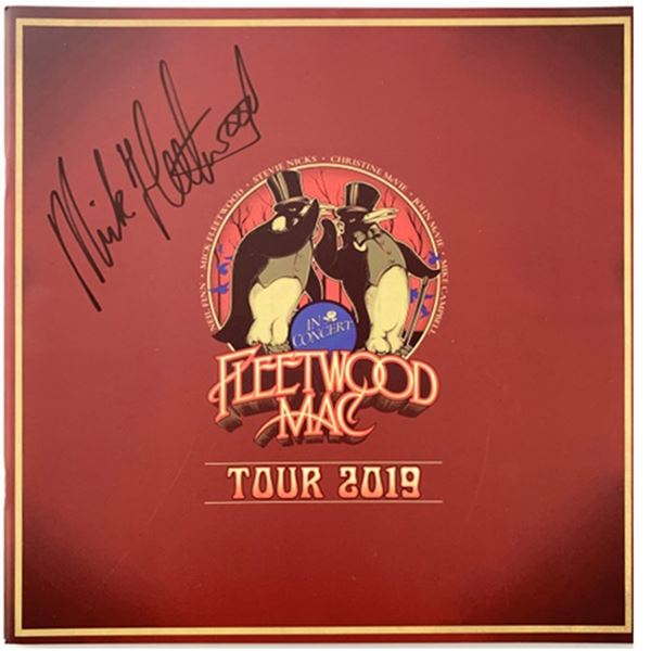 Mick Fleetwood Signed 2019 Tour Book