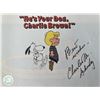 Image 1 : Peanuts Charles Schulz Signed Book Page GFA