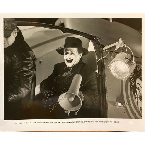 Batman's Jack Nicholson The Joker Signed Photo