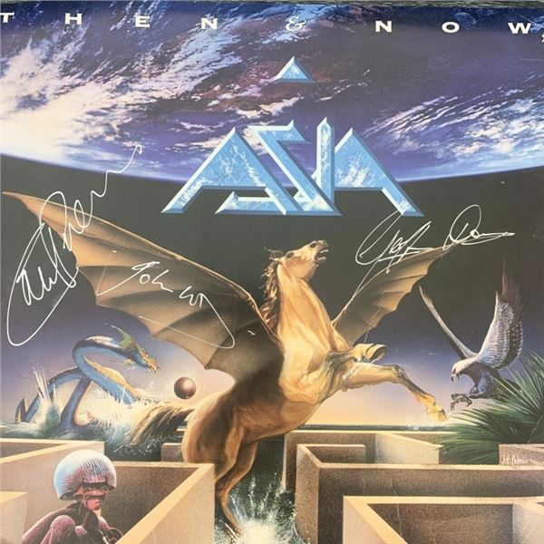 Asia Then & Now Signed Album Flat