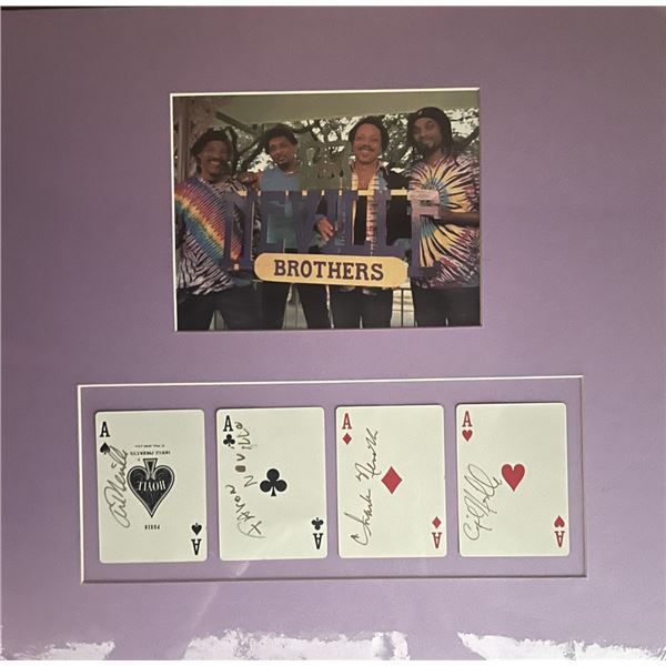 Neville Brothers Signed Playing Cards