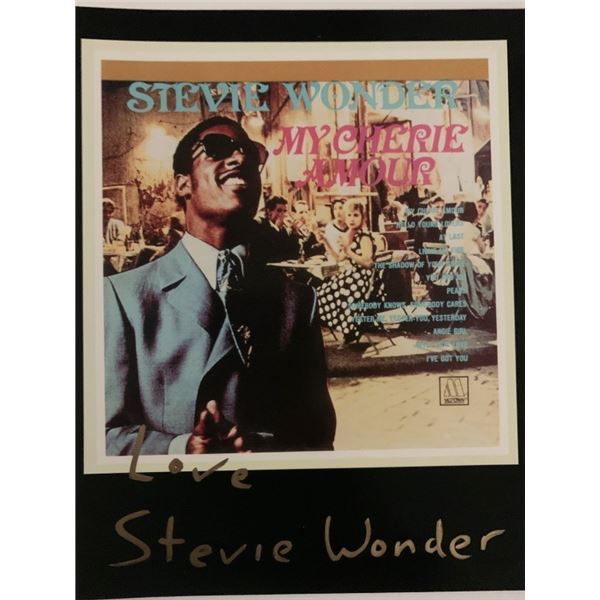 Stevie Wonder Signed Pre-Press Proof