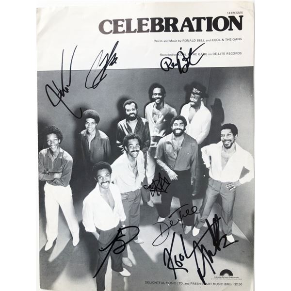 Kool & The Gang Celebration Signed Music Sheet