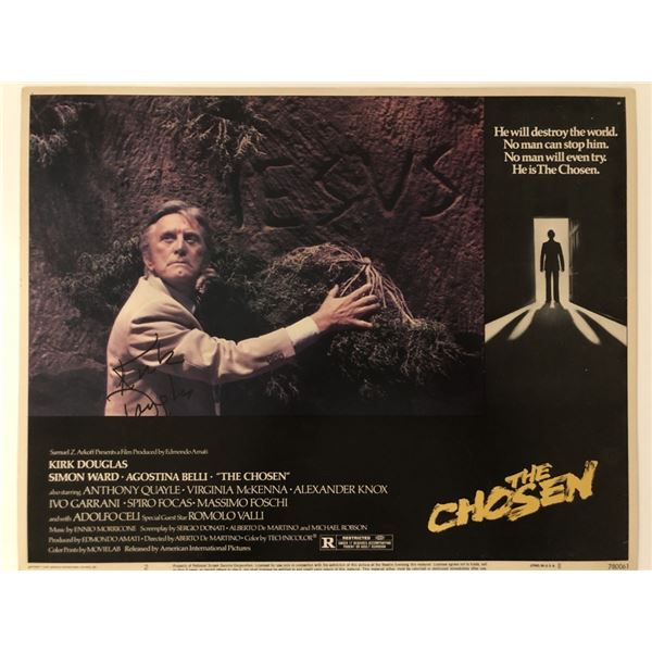 Kirk Douglas The Chosen Signed Lobby Card