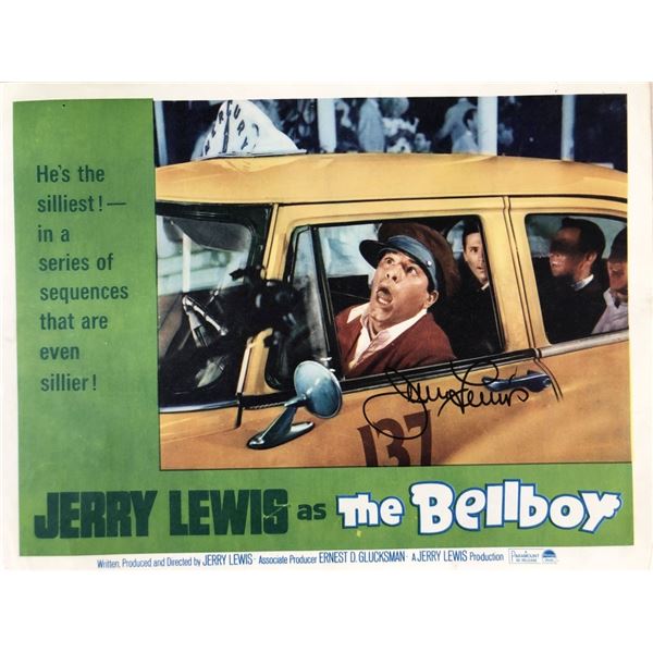 The Bellboy Jerry Lewis Signed Lobby Card