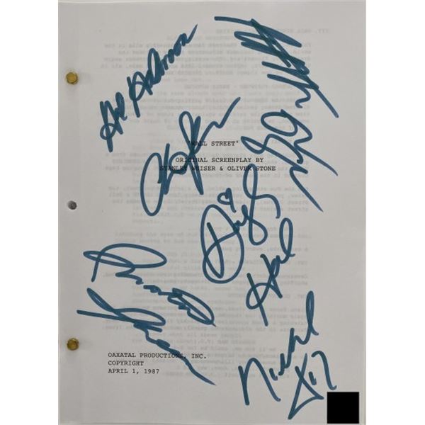 Wall Street Original Signed Screenplay