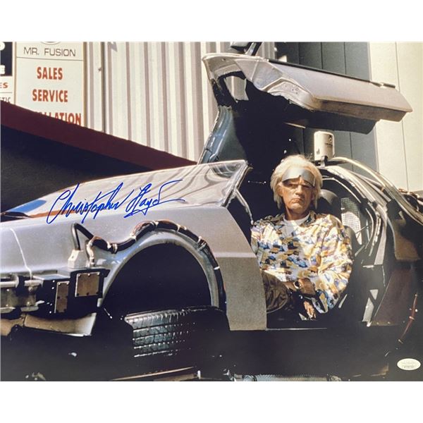 Back to the Future Christopher Lloyd Signed Poster