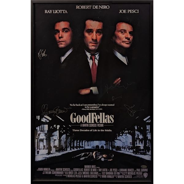 GoodFellas Cast Signed Movie Poster