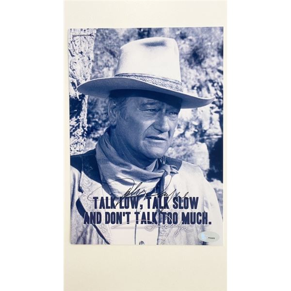 John Wayne Signed Movie Photo