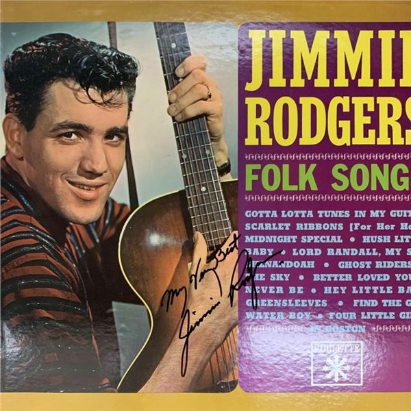 Jimmie Rodgers Folk Songs Signed Album