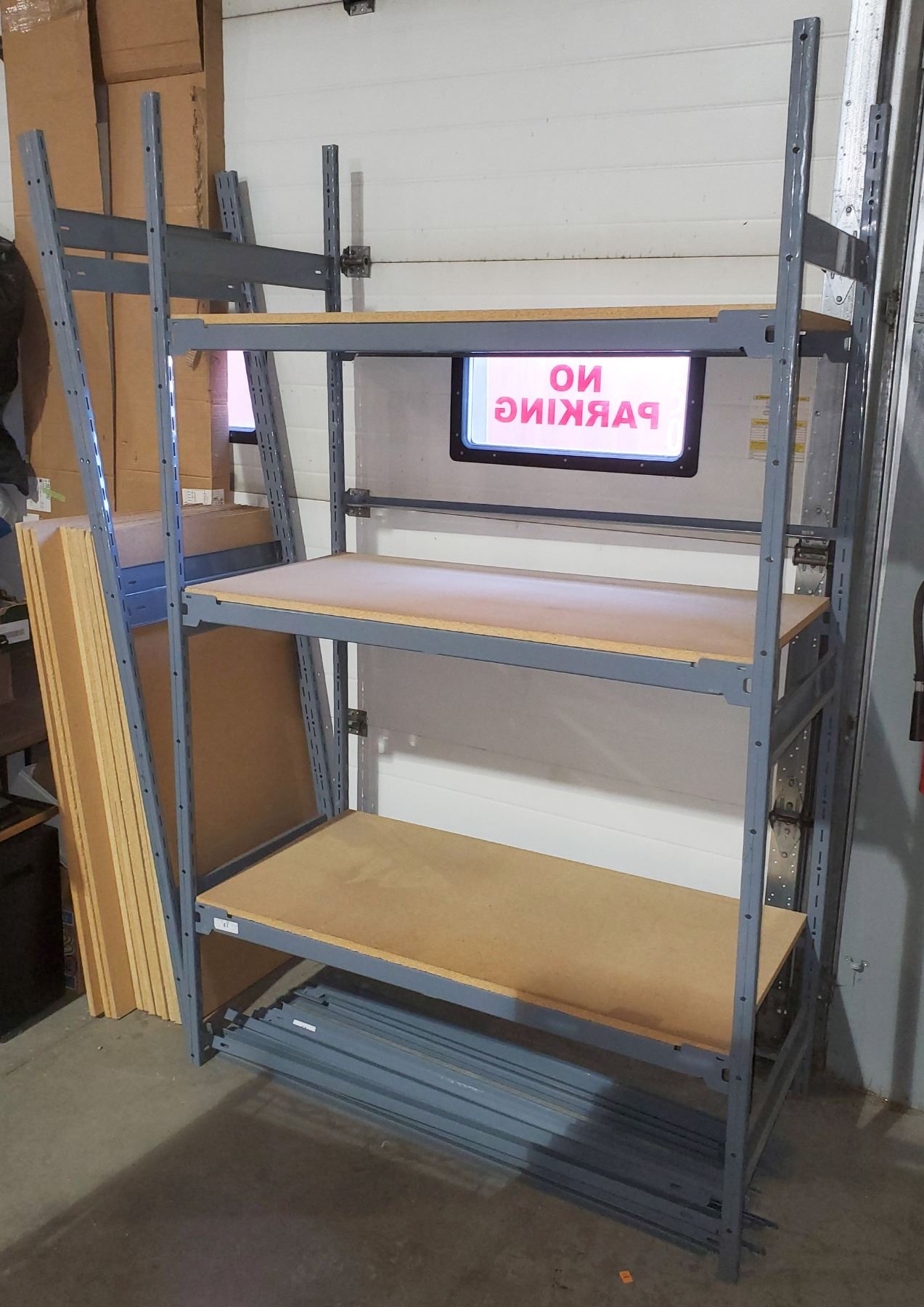 COMMERCIAL METAL/ WOOD SHELVING