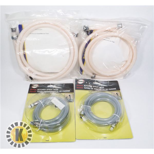 BUNDLE OF 4 HOSES, INCLUDES