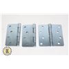 Image 1 : THREE TAYMOR 4" ZINC DOOR HINGES